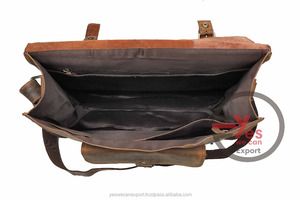 Wholesale Bohemian Vintage Genuine for Buff Leather Men's Satchel Briefcase New Trending Handmade Tote Messenger <b>Bag</b> Fashion - Product Image 3