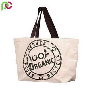 Eco-Friendly Heavy Duty Cotton Canvas Tote Bag with Zipper Pocket New Design for Daily Use Carrying Hot Items Screen Printing - Product Image 6
