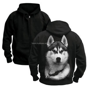 KFH24 Sudadera con capucha de árbol de fechas blancas para hombre logotipo personalizado serigrafiado bordado 100% algodón de punto de talla grande sudaderas de invierno - Product Image 3