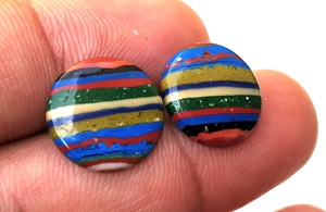 Piedra preciosa suelta de calsílice arcoíris Natural de alta calidad, cabujones DIY bellamente coloridos para la fabricación de joyas - Product Image 3
