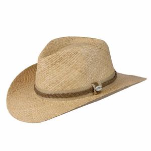 Chapeau de paille / Chapeau de paille d'école du Vietnam, nouveau style, chapeau de paille de cowboy pour la plage et les voyages - Product Image 1
