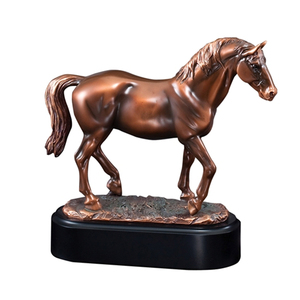 Moderne Rode <span class=keywords><strong>Polyresin</strong></span> Sculptuur Woondecoratie Paard Beeldjes - Product Image 4