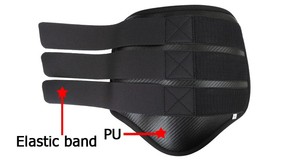 Bottes noires en néoprène de cheval de voyage pour la protection - Product Image 5