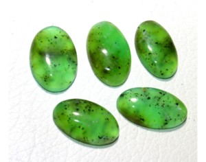 อัญมณี chrysoprase Cabochon จากออสเตรเลียอัญมณีหลวมทำเหมืองหินอัญมณี chrysoprase - Product Image 2