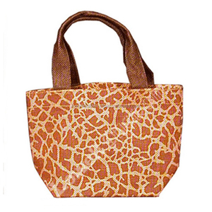 Bolsa de Compras Mediana Lowellcraft con Estampado de Jirafa, Material No Tejido, Asa Superior y Asa Larga para Llevar al Hombro - Product Image 3