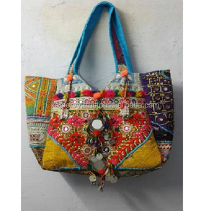 Bolso de lona único hecho a mano de diseñador estilo BANJARA para mujer con logotipo personalizado y forro de lona - Product Image 2