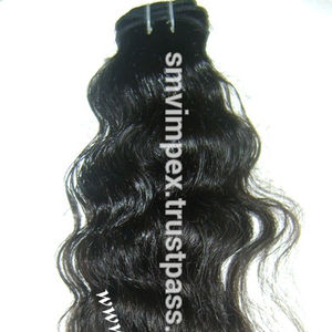 Tissage de cheveux humains de temple de super qualité, qualité de cheveux de qualité supérieure avec un donneur, vente à chaud d'extension de cheveux vierges d'Inde - Product Image 2