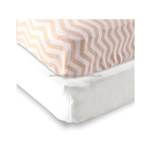 Hot Sale Small MOQ Custom Printed Organic Cotton fitted baby Crib Sheets - Product Image 1