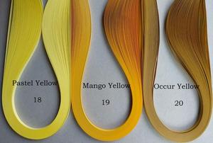 Tiras de papel de quilling de un solo color, en varios colores y tamaños para artesanías de papel - Product Image 4