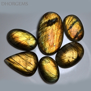 Cabochon de Labradorite à Éclat Doré, Pierre Précieuse Naturelle, Cabochon Non Monté, Fournisseur en Gros, Article Durable, Cadeau - Product Image 5