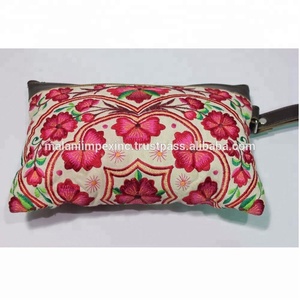 Embroidered Cotton Makeup Cosmetic Bag Large Capacity Travel Toiletry Organizer for Women - Product Image 2