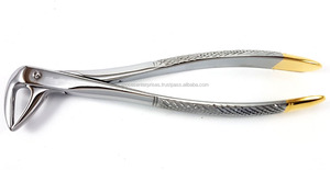 Pinza de extracción de mango dorado, cuidado dental, dentista - Product Image 5