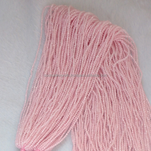 Pierres précieuses à facettes en vrac, perles de Quartz Rose naturel, à facettes, 2 - 3 MM, micro pierre - Product Image 1