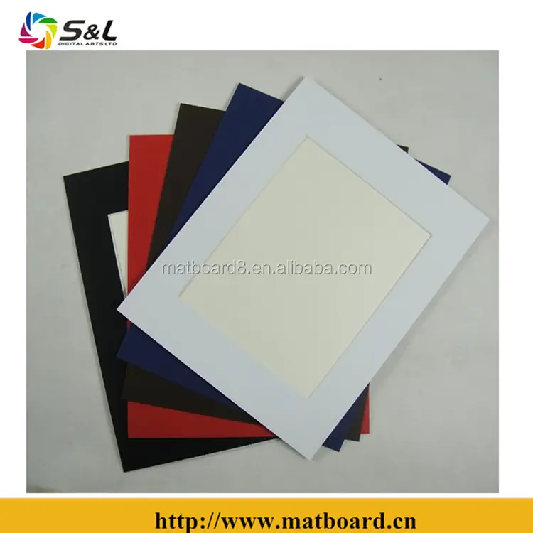 Professionele Foto Framing 11x14 "met 8x10" Window Opening Mat Board/mount board/ passepartout