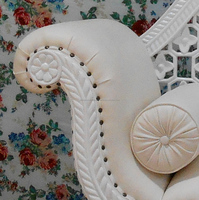 Mueble tallado en blanco para boda, 1 asiento