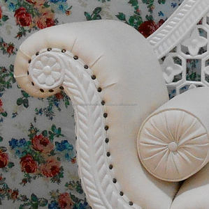 เฟอร์นิเจอร์อินโดนีเซีย-โซฟาแกะสลักสีขาว1ที่นั่งสำหรับเฟอร์นิเจอร์จัดงานแต่งงาน - Product Image 4