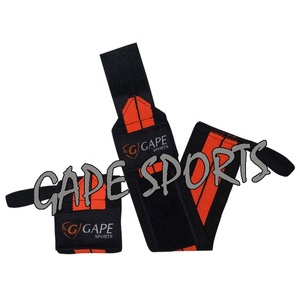 OEM logotipo personalizado Unisex gimnasio muñequera multicolor transpirable algodón mano entrenamiento pulsera para ciclismo Fitness seguridad - Product Image 3