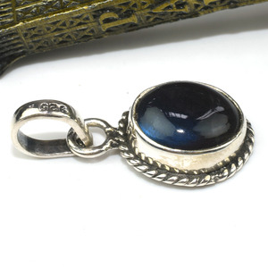 Jolis pendentifs en argent Sterling 925 bleu Labradorite, bijoux en argent avec pierres précieuses, bijoux en argent indien - Product Image 4