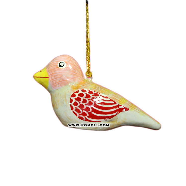 環境にやさしい張り子張り子手描きの鳥新しい屋外のクリスマスの装飾