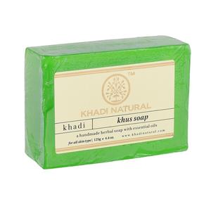 Wholesale Khadi Natural Herbal Ayurvedic Khus Soap Refreshing Cooling Skin Care Bar Natural Fragrance Private Label Bulk Supply - Product Image 2