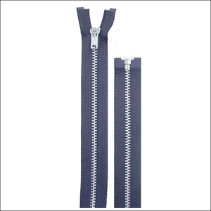 Vente en gros de fermeture automatique fermeture à glissière en métal recyclé à extrémité ouverte pour veste en cuir - Product Image 2