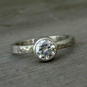 925 Sterling Silver <b>Dainty</b> <b>Ring</b> with Cubic Zirconia Gemstone for Wedding Engagement Gift Party or Anniversary - Product Image 2