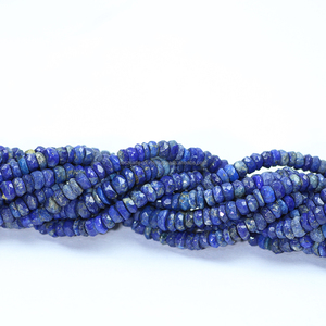 Perles de pierres précieuses en lapis-lazuli bleu de haute qualité, en vrac, tailles 4 mm et 6 mm, pour la fabrication de bijoux, Coszcatlexports Y010DE00-Factory - Product Image 2