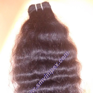 Cabello Virgen de Alta Calidad, Ondulado, 4 Onzas, Cutícula Alineada, Cabello Indio Remy Crudo para Tejer, Cabello de un Solo Donante, la Mejor Calidad, Doble Trama - Product Image 1