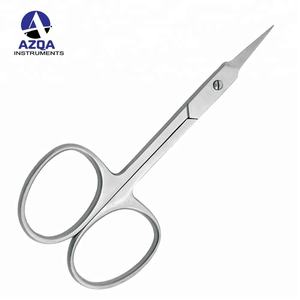 Ciseaux à nez en acier inoxydable de haute qualité, pointe arrondie, pour couper et entretenir les poils des sourcils, du nez et des oreilles - Product Image 3