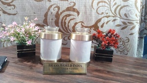 Black & Silver Tealight Cremation <b>Urn</b> By Brassworld India Funeral Supplies - Product Image 4