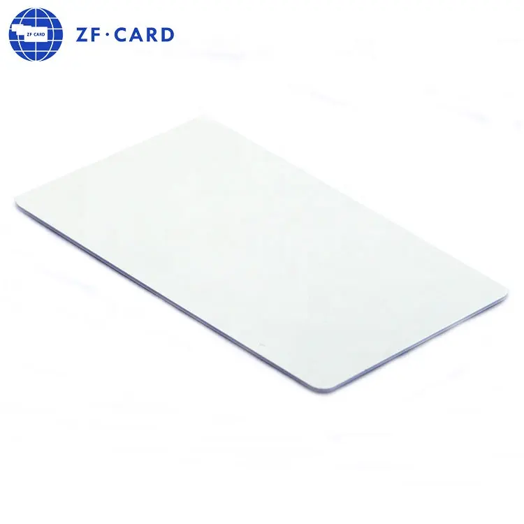 Standart boyutu CR80 PVC yazdırılabilir beyaz boş kart