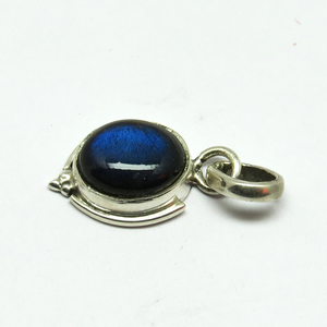 Adorable pendentifs en argent Sterling 925 bleu Labradorite, bijoux en argent Sterling, bijoux en argent frais - Product Image 3