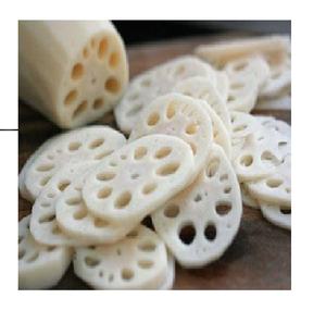 Raíz de Loto Orgánica Fresca Congelada de Vietnam, Procesada IQF - Product Image 1