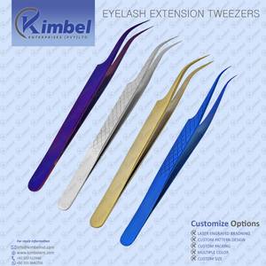 ที่ต่อขนตาปลอมจากรัสเซีย,แหนบต่อขนตาสำหรับต่อขนตาสีโรสโกลด์พลาสมา - Product Image 6