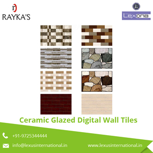 Carreaux muraux numériques émaillés en céramique de conception surélevée Meilleurs carreaux de sol et de mur numériques en céramique 3D Carreaux carrés 300x300mm Bureau - Product Image 3