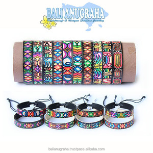 Bracelet en cuir peint ID Bali Anugraha LBP 003, accessoires de mode, vente en gros - Product Image 1