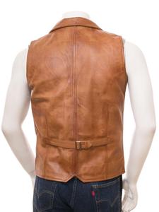 Chaleco de Cuero Industrial de Doble Tono de Alta Gama para Motociclistas, Primavera-Verano 2026, Sin Técnica de Impresión de Terciopelo - Product Image 2