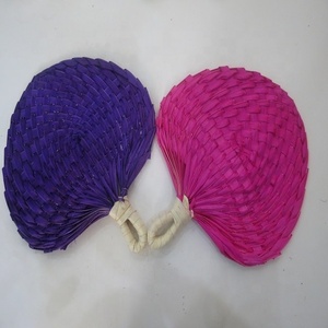 Ventilateur à main en bambou avec design peint, couleurs naturelles et assorties du Vietnam-Cadeau promotionnel - Product Image 2