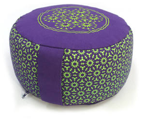 Design personnalisé jaune Zafu coussins de méditation haut brodé et imprimé Yoga oreiller siège utilisation Option disponible - Product Image 2