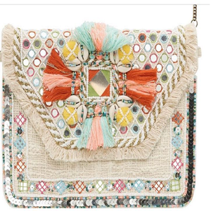 Cuentas bordado trabajo lash gitana, mujer bolso de embrague - Product Image 1