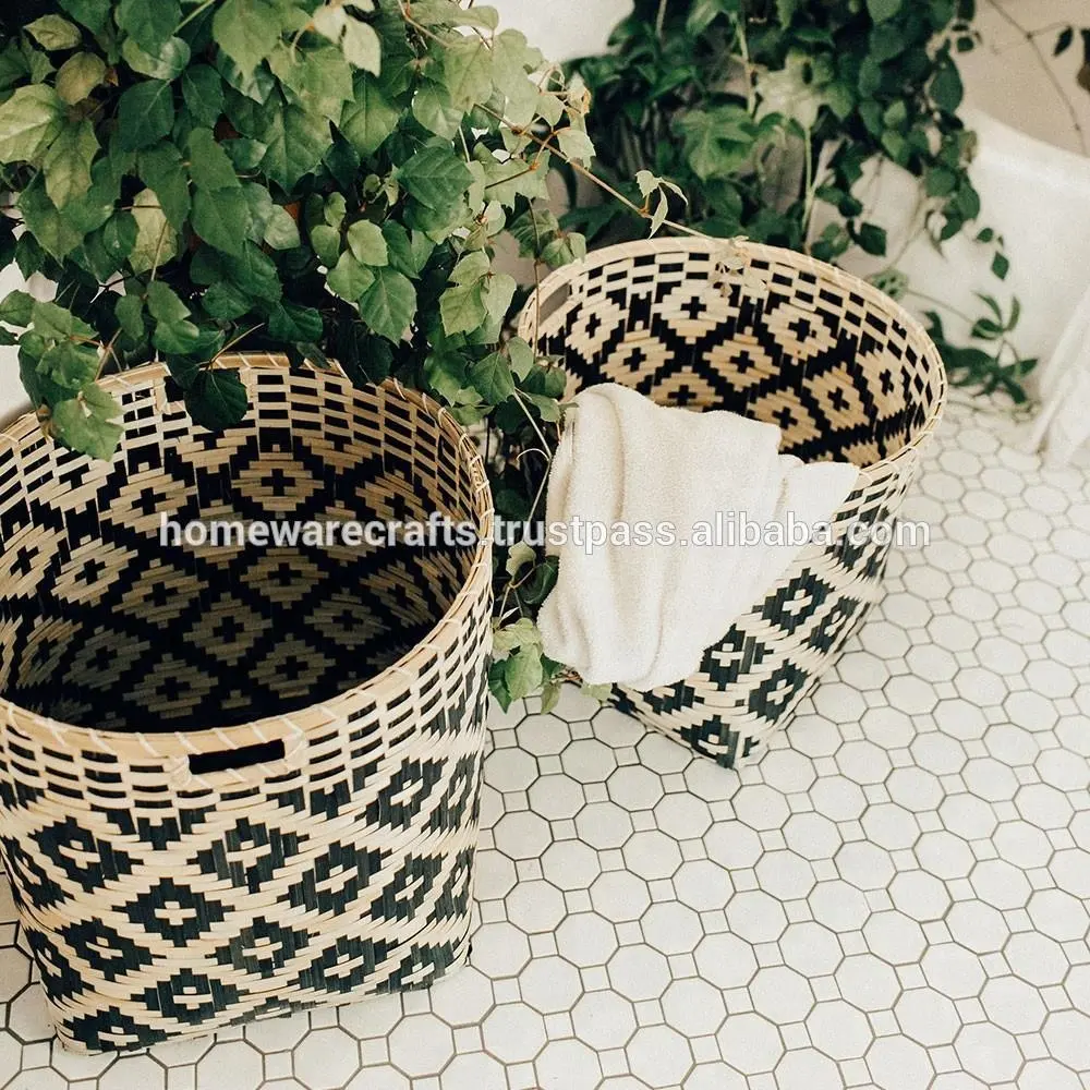 Panier de bambou tissage/décor à la maison panier en bambou Tissé