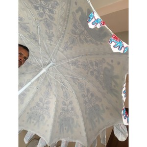 ร่มกันแดดแบบพกพาสุดหรูแบบอินเดียวินเทจร่มสวนขนาดใหญ่แบบเรียบง่ายใช้มือบังแดดกลางแจ้งสำหรับผู้ใหญ่ชายหาด - Product Image 5