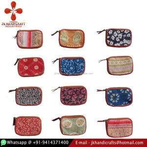 กระเป๋าหนังแคนธาวินเทจส่าหรีเครื่องประดับ - Product Image 1