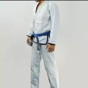 Uniforme de kárate blanco, 100% algodón, ligero, bordado personalizado, trabajo, kárate, gi - Product Image 2