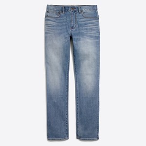 Pantalon en jean coupe ajustée de haute qualité pour hommes, logo personnalisé, tenue décontracté, taille moyenne, délavé coloré, imperméable, style crayon, léger - Product Image 6
