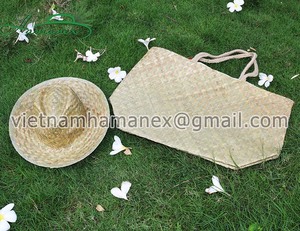 กระเป๋าถือหญ้าทะเล/ฟางสำหรับผู้หญิงทำด้วยมือวัสดุจากธรรมชาติ - Product Image 6