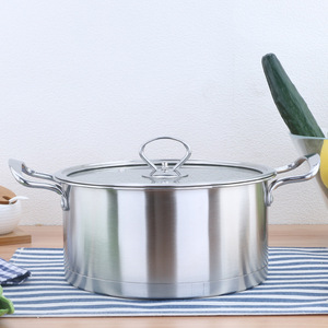 נירוסטה סיר זכוכית מכסה בישול מרק סיר - Product Image 5
