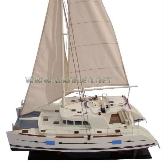 Magon-modelo de yate de vela, catamaman 500, regalo de barco de vela