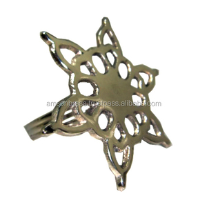 Rond de serviette en aluminium européen pour table de mariage Rond de serviette pour décoration de table Centre de table de fête intérieur et extérieur - Product Image 2