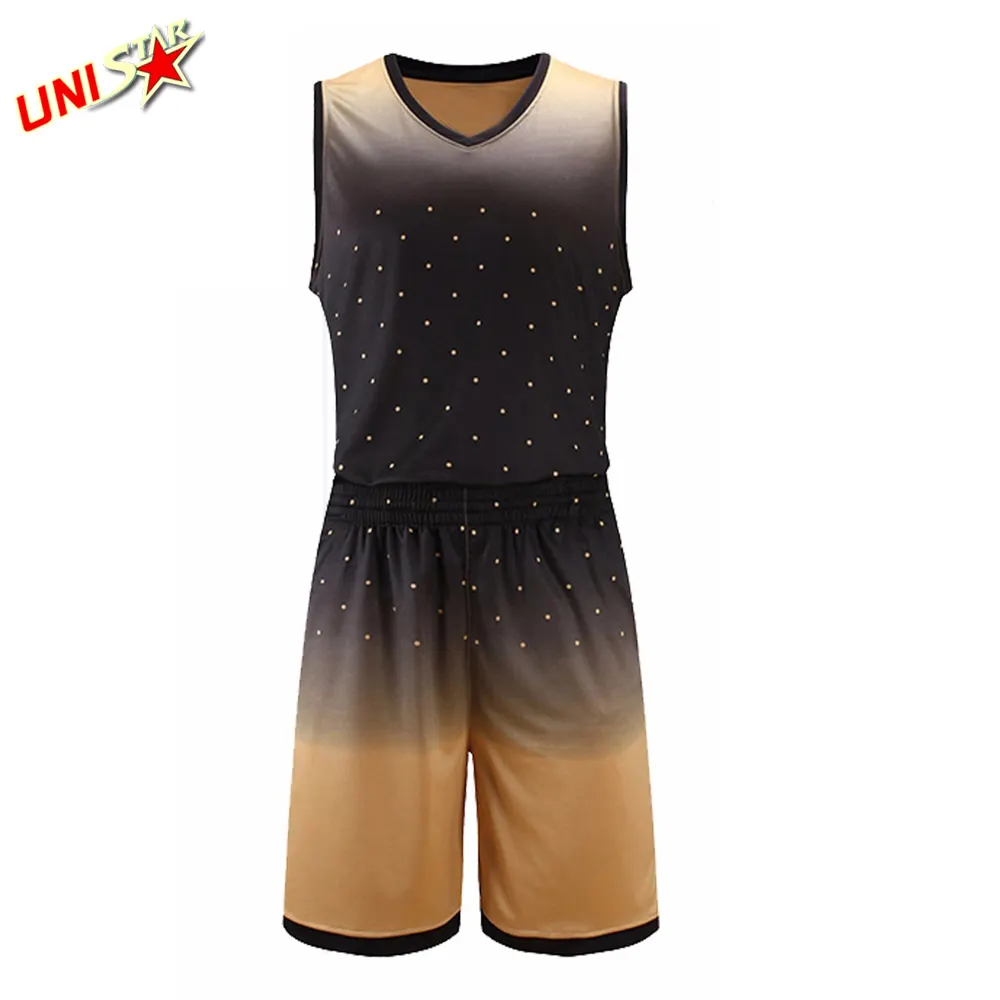 Unique Design Sublimation Basketball Uniform Latest Basketball Jersey and Shorts Design 2018 High Quality Basketball Uniform Wea